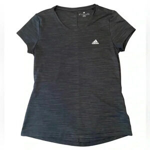 Adidas Climalite Heather Black Short Sleeve Tee Size Large